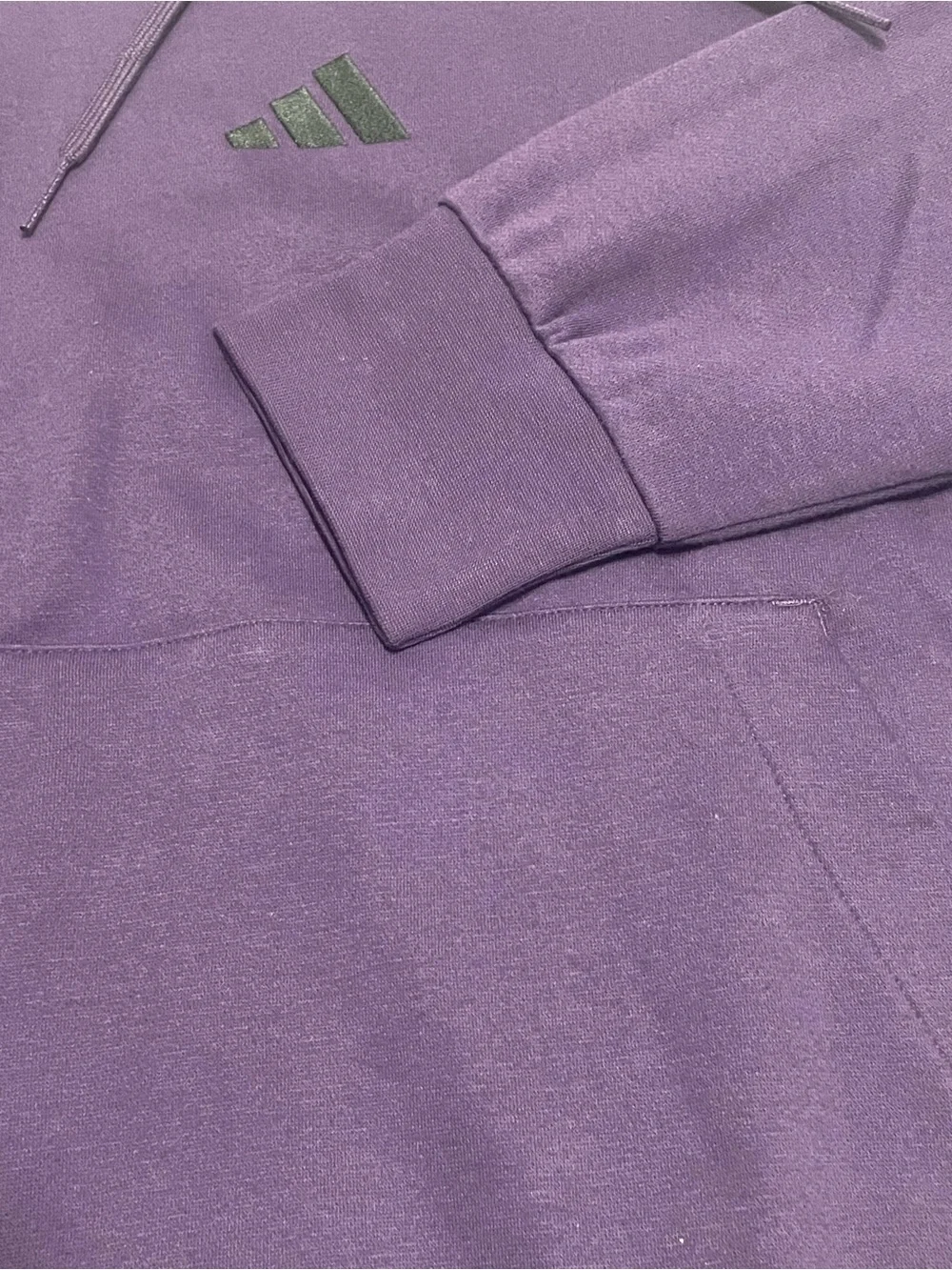 adidas Men's Crewneck Hoodie in Deep Purple